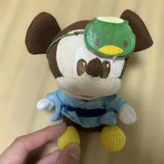 浴衣のミッキー風ぬいぐるみ