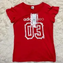 adidas neo 半袖Tシャツ 赤色 03 タグ付き新品未使用