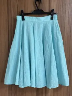 ♡Doux archives♡綿ボイルフレアスカート　ターコイズスカイブルー