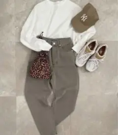 《AMIE original》テーパードdenim / k.brown