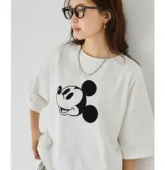 Lemange ミッキーマウス 半袖Tシャツ