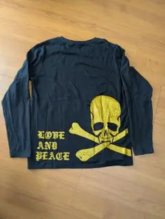LOVE AND PEACE スカルロングスリーブTシャツ