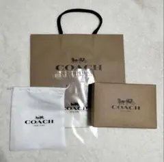 折り財布用 COACH ショップ袋 紙袋 箱 保存袋 ギフトセット ラッピング