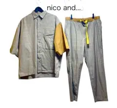 即決価格⭐️nico and... ⭐️チェック柄 半袖シャツとパンツセット