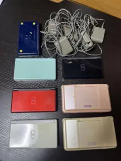 任天堂 DS Lite5台電源ケーブル5個とDS2台電源ケーブル無しのまとめ売り