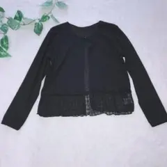 ジュクロイスソワ　美品カーディガン　ブラック　M〜Lサイズ　冷房対策必須✨