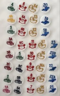 NSI スイミングスクール　ワッペン　37枚
