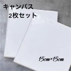 キャンバスボード　無地　画材 ファーストアート アート 油絵 手形 正方形　2枚