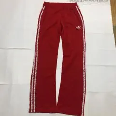 レア アディダス adidas ジャージ プリントライン 赤