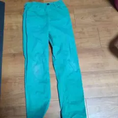 ターコイズ スリムフィットパンツ