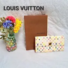美品ルイヴィトンLOUIS VUITTON モノグラム マルチカラー長財布