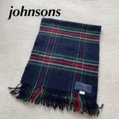johnstons of elgin アルパカ混 マフラー スコットランド製