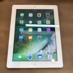 【iPad 第4世代 Wi-Fiモデル 32GB（MD514J/A）ホワイト】