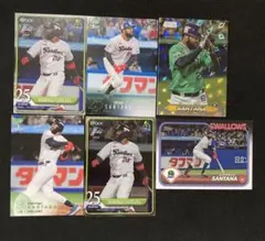 ヤクルトスワローズ ドミンゴ・サンタナ キラ パラレルなど6枚セット