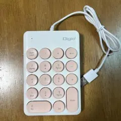 Digio USBテンキー TK-3202P ホワイト/ピンク