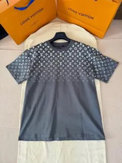 極美品 Louis Vuitton ロゴプリント Tシャツ グレー L