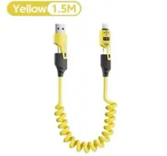 充電ケーブル変換コネクタ付き Type-C Lightning USB 4in1