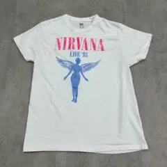 ニルヴァーナ　'93　インユーテロ　トップス　Tシャツ　古着　ホワイト　白　XL