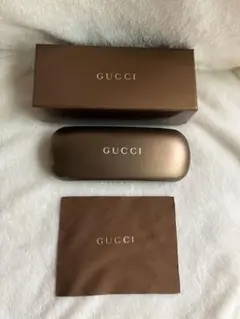 【お盆セール】GUCCI メガネケース ブラウン　ブランドメガネ