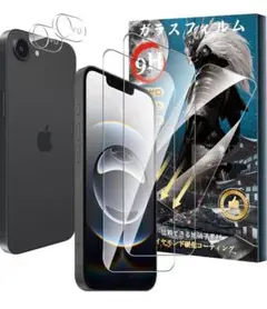 iPhone 16e ガラスフィルム(2枚)+カメラフィルム(2枚)