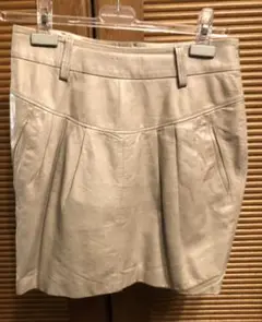 秋冬 ブルネロクチネリ BRUNELLO CUCINELLI 革スカート