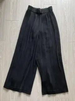 Tokuko 1er Vol ワイドパンツ/黒/透け防止のパンツ付き