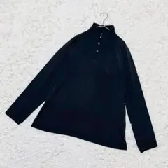 【バートル】❣️ハイネックプルオーバー❣️Tシャツ 長袖 胸ポケット付き 黒 L