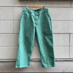 70s 80s USA製 ワークパンツ カラーパンツ グリーン vintage