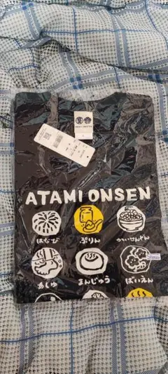 熱海ATAMI ONSEN グラフィック Tシャツ 黒新品