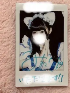 虹羽みに チェキ iLiFE! 直筆サイン入り コメ有