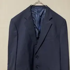 【名前刺繍あり】エントリー　ビジネススーツ上下セット(L相当)ネイビー無地