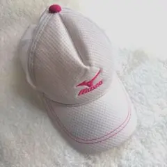 未使用　美品　MIZUNO ミズノ キャップ 白56-60cm テニス　部活