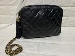CHANEL シャネル ショルダーバッグビンテージ フリンジ付き