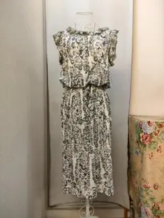 49AV　ワンピース　ジュンコシマダ　ノースリーブ　花柄