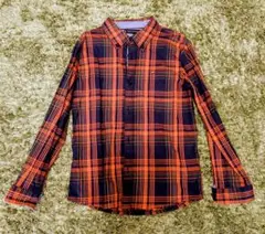 【TOMMY HILFIGER】チェック柄シャツ 120cm