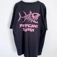 新品 [PSYCHO TUNA] 半袖 Tシャツ ゴーストフィッシュ 黒 (L)