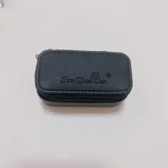 指輪ケース ミニ ポーチ アクセサリーケース 黒 ブラック イヤリング
