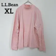 赤字覚悟✨L.L.Bean 【XL】　ピンク ハイネック Tシャツ 大きいサイズ