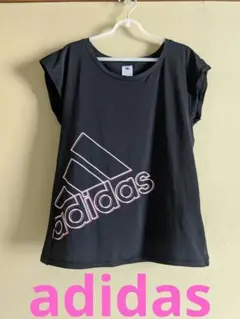 adidas アディダス黒Lサイズノースリーブ Tシャツ