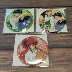 幽遊白書 くじメイト 缶バッジ 幽助 桑原 蔵馬