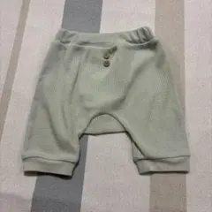 ミントグリーン ボタン付き ボトムス 80