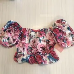 premicoco 花柄オフショルダーブラウス