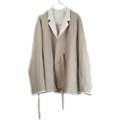SUNSEA 23AW melton blousonノーカラージャケット　タグ付 SUNSEA 23AW melton blousonノーカラージャケット タグ付