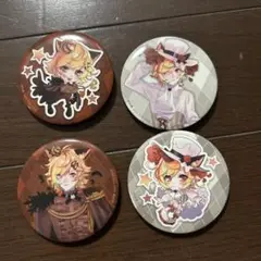 キャラクター缶バッジセット 4種