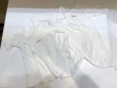 ミキハウスベビー　ピュアベールロゴフライスコンビ肌着と短肌着セット