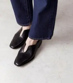 【menue】スリットデザイン 2way パンプス バブーシュ