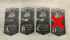 smspオールマイトフィギュア　半券　A B C 3枚セット