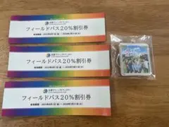 フィールドパス割引券✖️WESTキーホルダー限定品