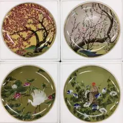 79年製 フランクリン・ポーセリン限定版5枚セット絵皿新品未使用美品アンティーク フランクリン ポーセリン 世界の名窯 ミニチュア プレート 飾り