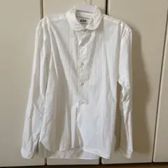 【AIR ROOM PRODUCTS】ヴィンテージバンドカラー長袖ギャザーシャツ aquagarage バイカラーギャザーブラウス シャツ 春秋 長袖 M L